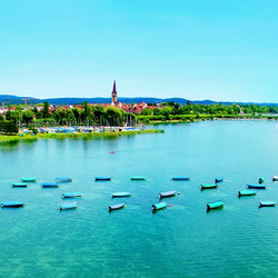 View on Radolfzell at Lake Constance